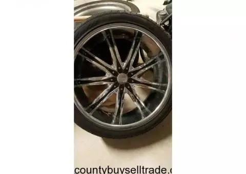 24" rims and tires for sale
