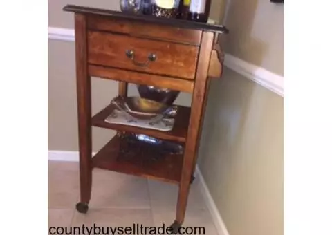Dining Set with Beverage Cart